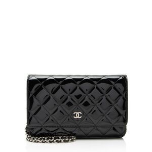Chanel Patent Leather Classic Wallet on Chain